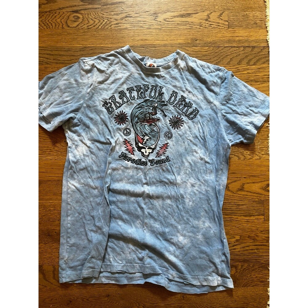 Grateful Dead Paradise Bound blue Tie Dye T-Shirt All Band Tee sz S